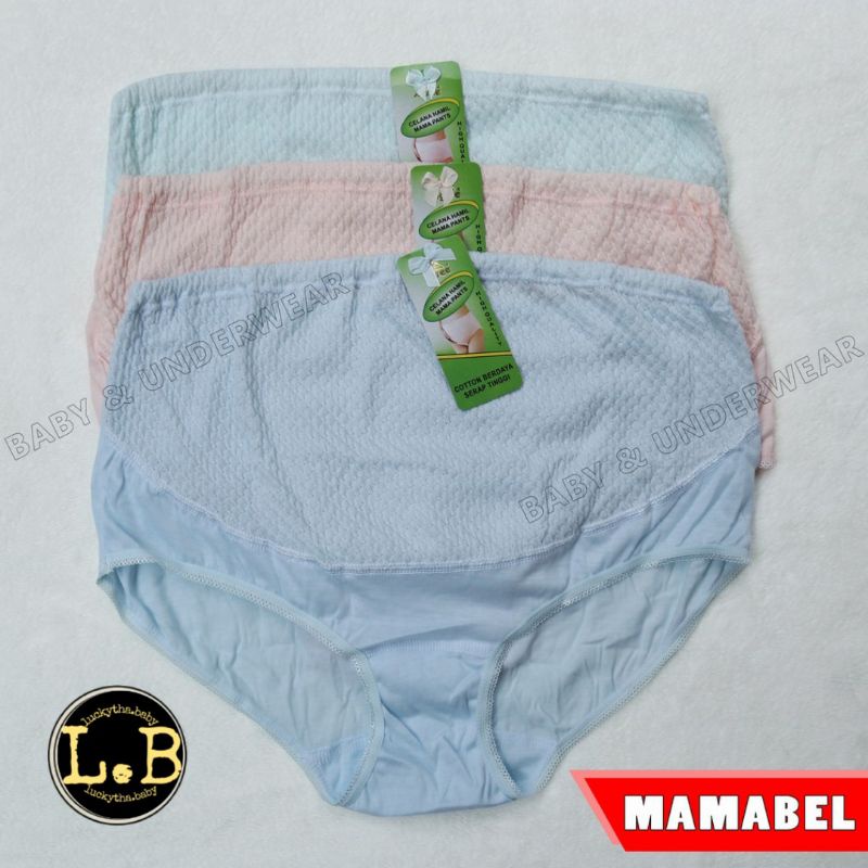 CD ibu hamil mamabel coklat elastis / celana dalam hamil mamabel