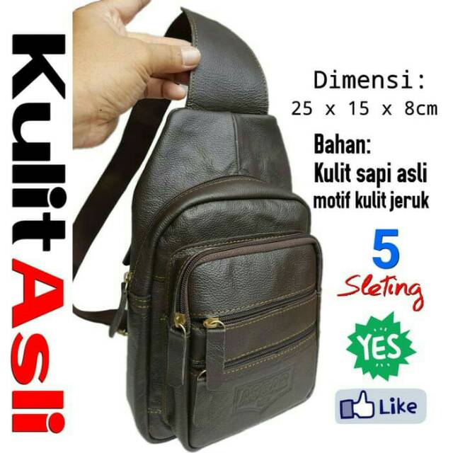 Dijual tas kulit pria hush puppies 1188 2 tan vintage kw super tas murah mini Diskon