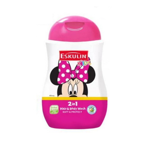 Eskulin Kids Sabun Shampoo 280ml Mickey Mouse Minnie Mouse Disney 2in1 Mikey Mose Mini Soap Shampoo Anak