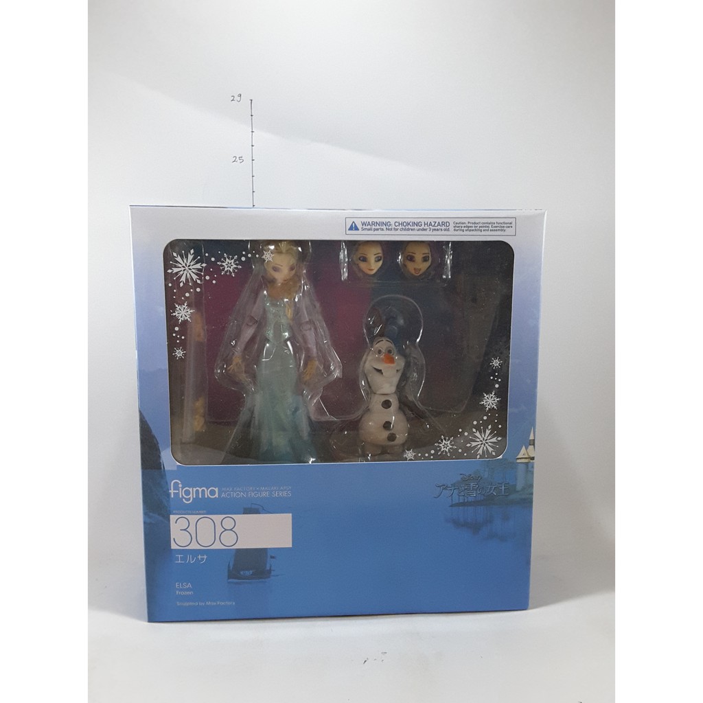 Figma Elsa Olaf 308 Frozen Snow New Mib Max Factory Disney New Mib