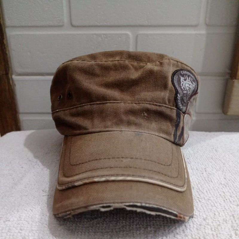 Topi Komando Ripped Vintage Cardinal