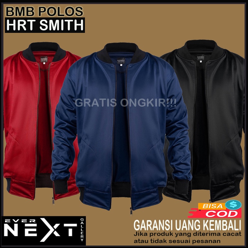 NEW MODEL [COD] JAKET BOMBER TASLAN POLOS PRIA / JAKET BOMBER EKSEKUTIF ANTI AIR WATERPROOF ORIGINAL JAKET BOMBER URBAN PRIA/WANITA ( UNISEX ) JAKET BOMBER BASIC HARRINGTON SMITH POLOS