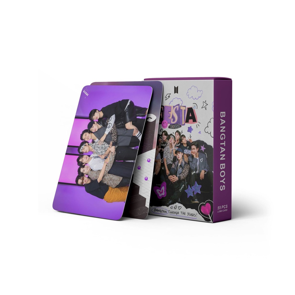 55pcs / set Kartu Foto Lomo BTS Festa 2022 9th Anniversary Bangtan Boys RM Jin J-Hope SUGA JiMin