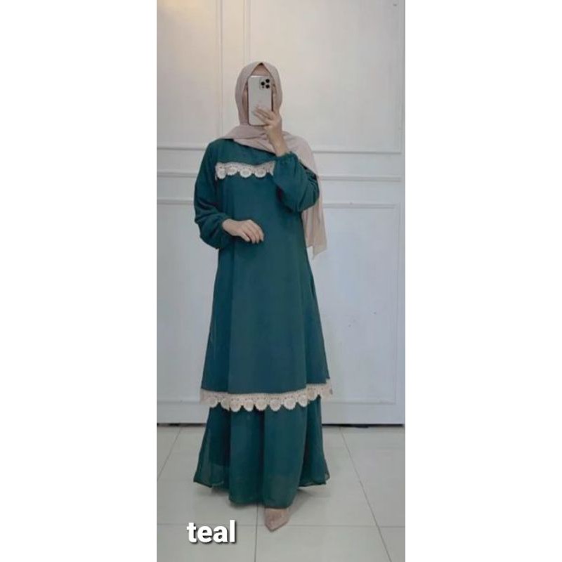 GAMIS MELAYU RENDA BORDIR