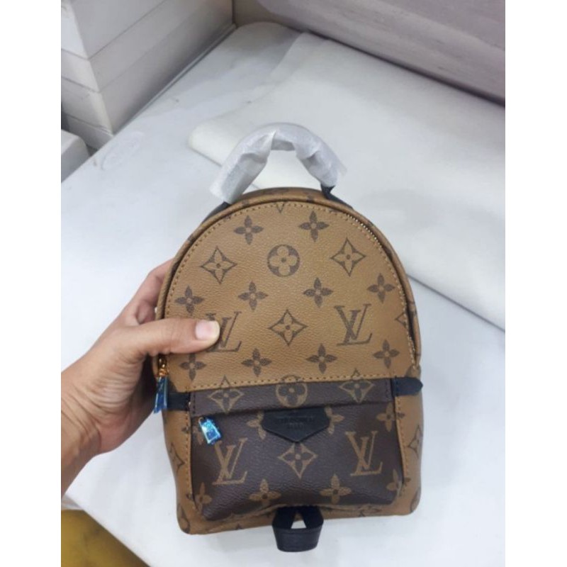 LV mini ransel monogram (Sling bag & backpack ) + 2tone 15cm