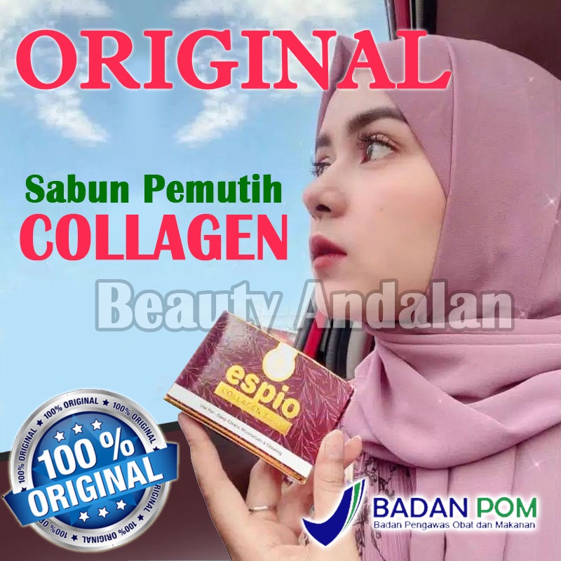 [ ORIGINAL 100% ASLI ] Sabun Pemutih Badan Permanen BPOM Sabun Espio Collagen Bpom 100 Sabun Memutih