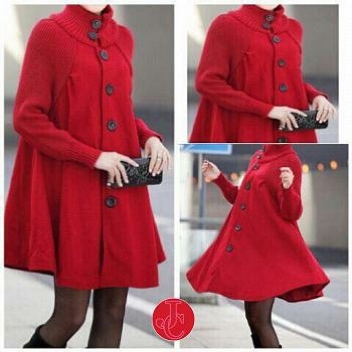 Outer Wanita Coat Finny Merah Tafj.30 CB