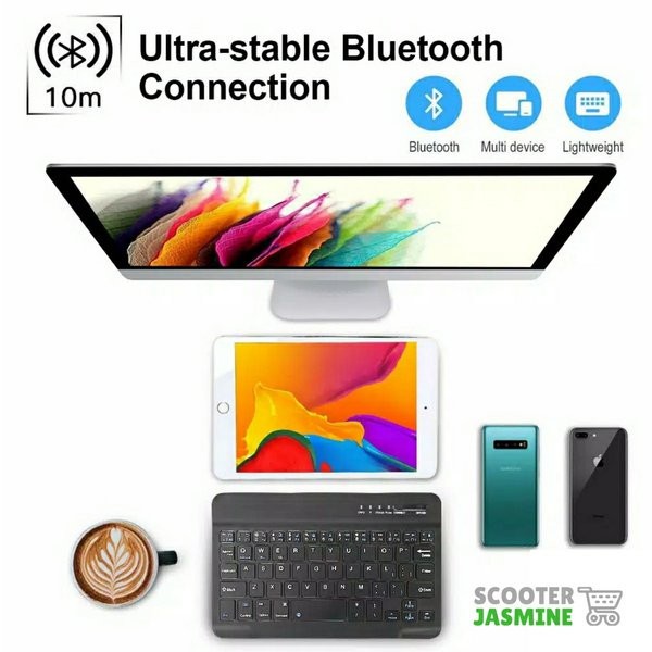Wireless Slim Keyboard Bluetooth iPad Tablet Tab Android Mac Windows hp laptop IOS PC