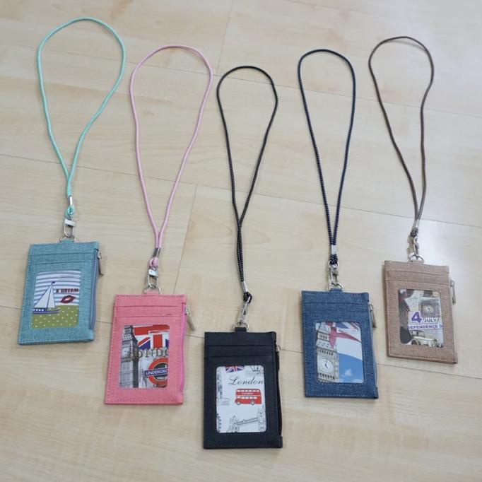 

Kalung Id Card / Name Tag Lanyard Card Holder (Korean Leather) Terlaris