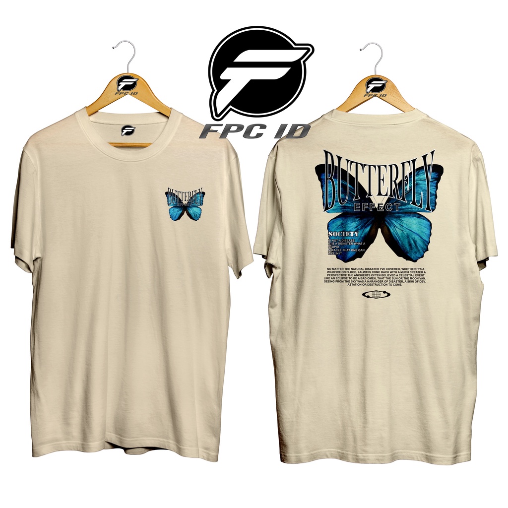 Kaos Surfing Butterfly Effect Cotton Combed 30s Premium