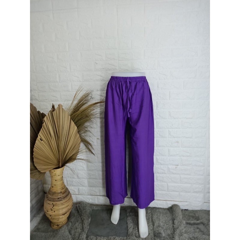 CELANA KULOT POLOS-Ungu