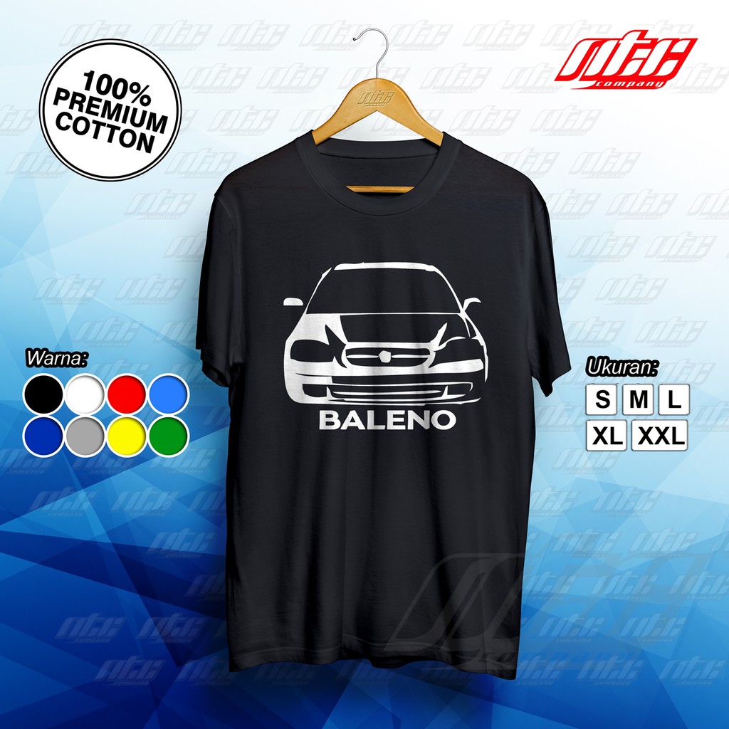 Kaos / T-shirt / Baju Mobil Suzuki Baleno Siluet Terbaru