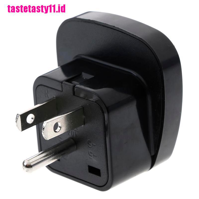 【TTID】Universal EU UK AU to US USA Canada AC travel power plug adapter converte