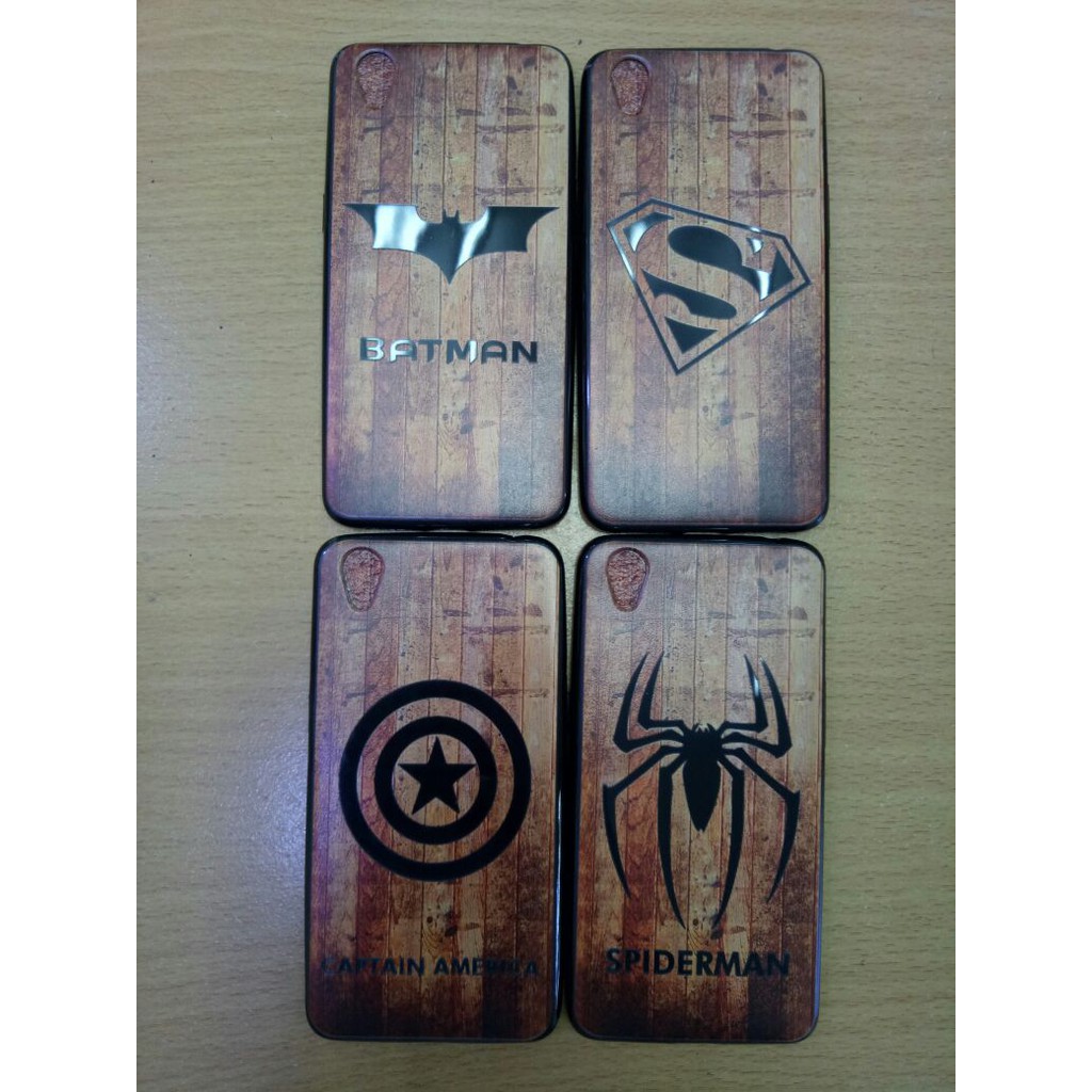 case oppo A37 neo9 - motif kayu super hero