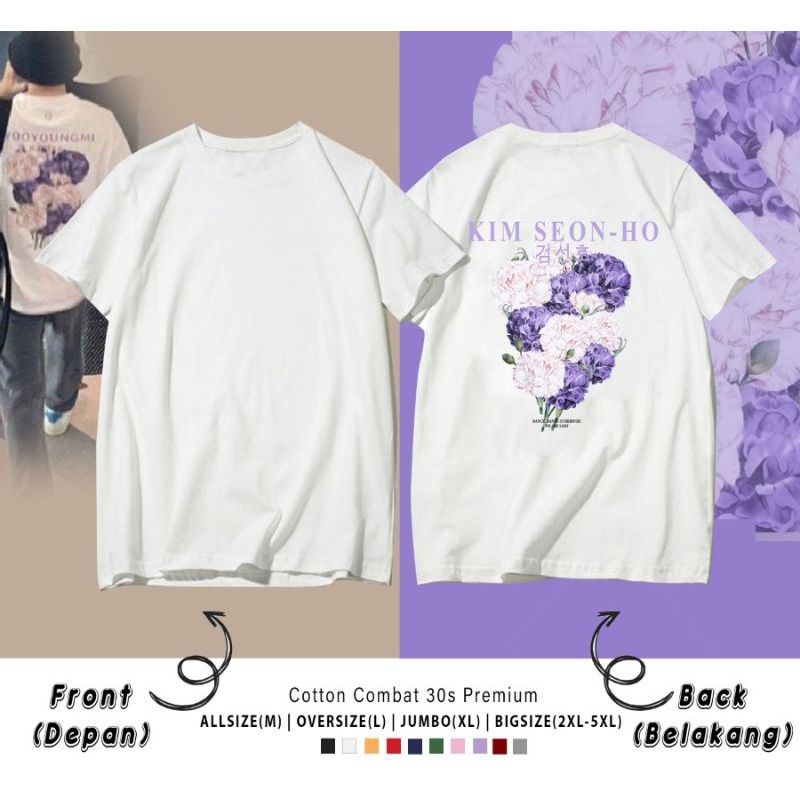 KAOS LENGAN PANJANG KIM SEON HO WOOYOUNGMI BUNGA/T-HIRT LONG SLEEVE KIM SEON HO THAILAND BUNGA