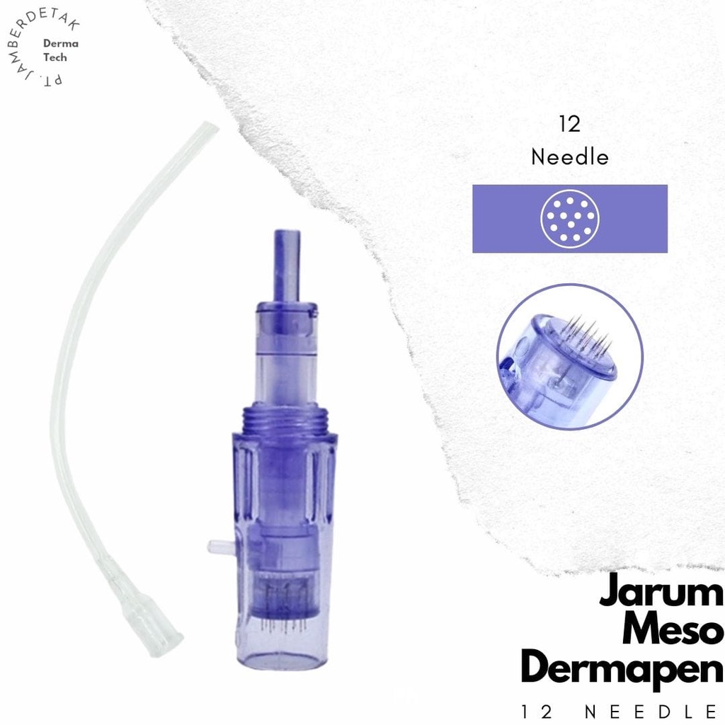 Jarum nano 12 pin 36 pin Dermapen meso gun mesotheraphy needle 2 in 1 injeksi serum dermapen