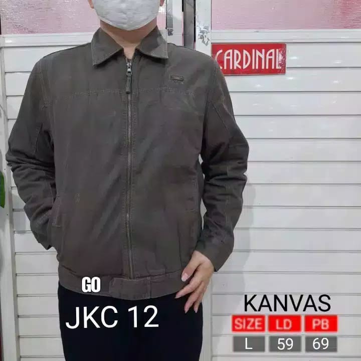 gos JKC CARDINAL JAKET KANVAS Cowok Casual Jaket Tebal Cowok Baru