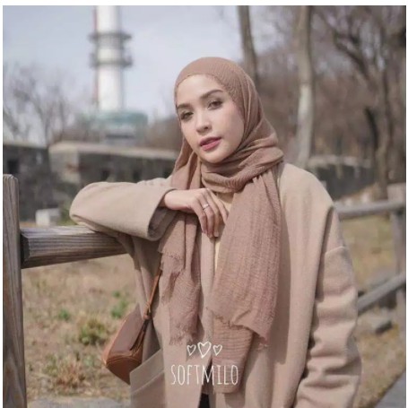 ( Fy ) Hijab Pashmina Import jilbab Arabian Shawl Cotton Wide Jilbab Bahan Katun Pasmina Premium