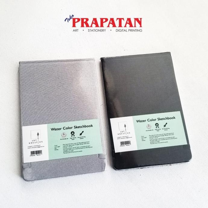 

PROMO Art Kreation Watercolor Sketchbook Hard Cover A5 200gsm 917 - Black