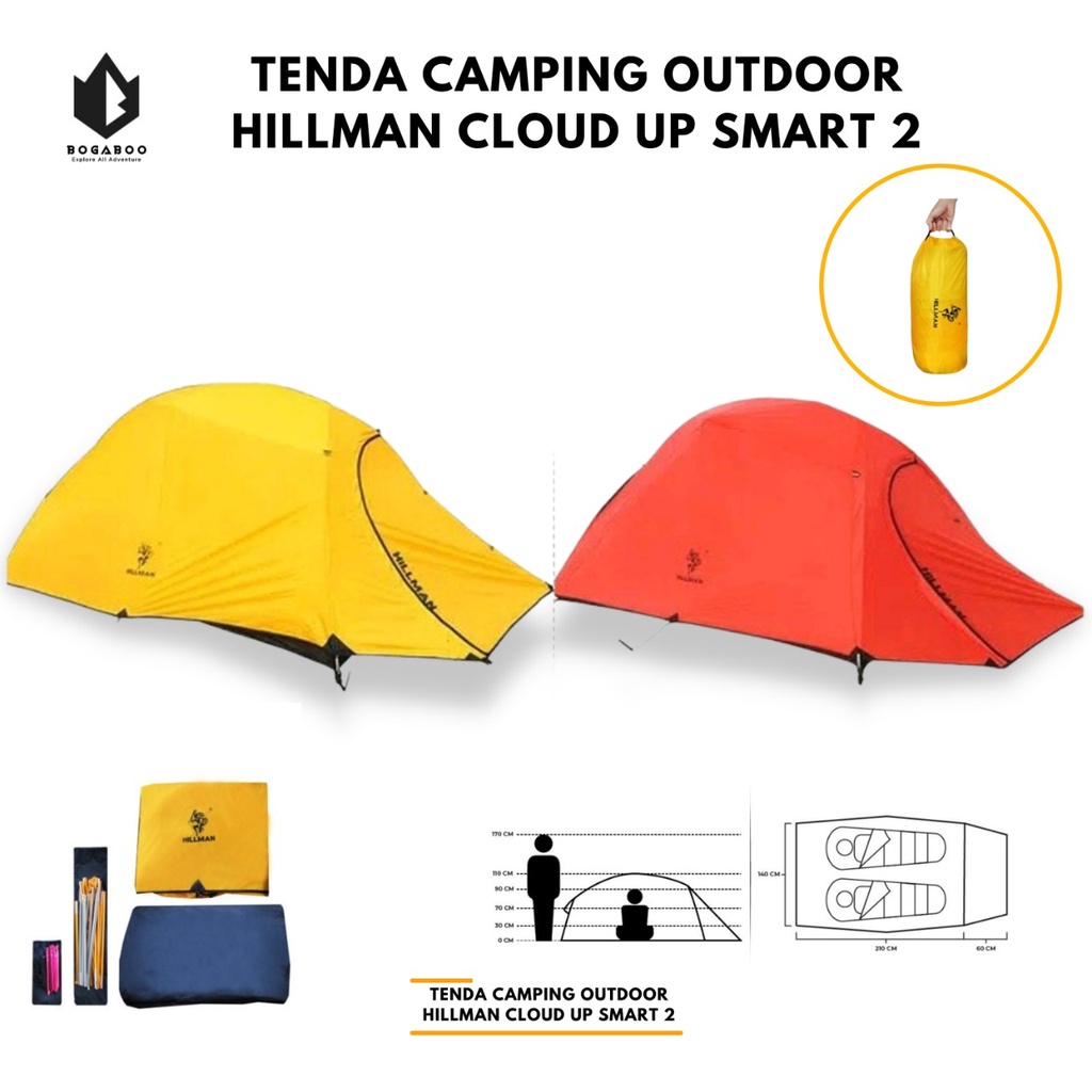 Tenda hilman Cloud UP smart - Tenda Hilman CloudUP - Tenda Camping - tenda hiking - tenda outdoor - tenda double layer - tenda waterproof