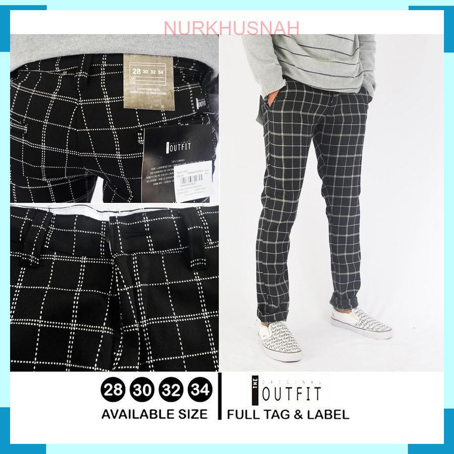 ORI CELANA PANJANG TROUSERS TARTAN CELANA PANJANG KOTAKKOTAK CELANA PANJANG PRIA CELANA CWO