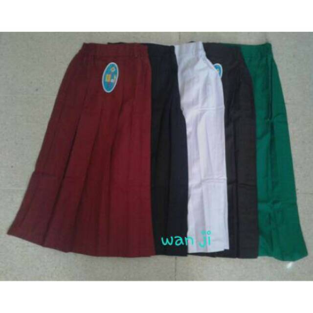 Rok sd 1-6/ rok putih/ rok hitam/ rok pramuka/ rok sekolah/ rok rempel panjang