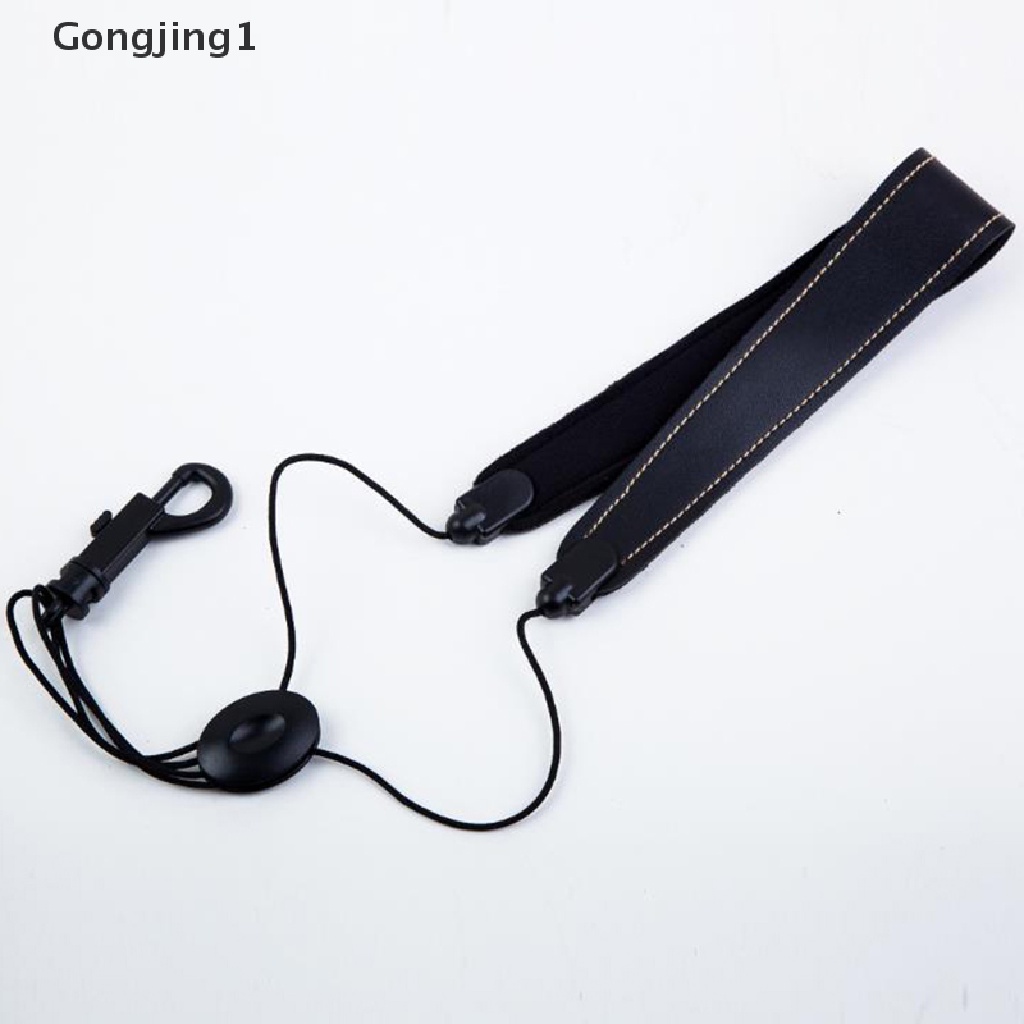 Gongjing1 Strap Leher Saxophone Alto Adjustable Bahan Kulit