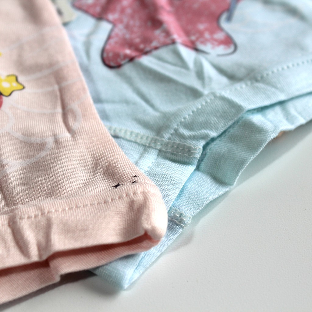 Celana dalam anak perempuan bahan katun dengan ziplock pouch Boxer anak cewe isi 4 pcs bahan katun