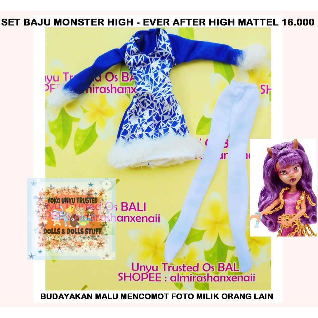 (B.A.J.U) Set Boneka Monster High Mattel - Ever After High (ORIGINAL) M74