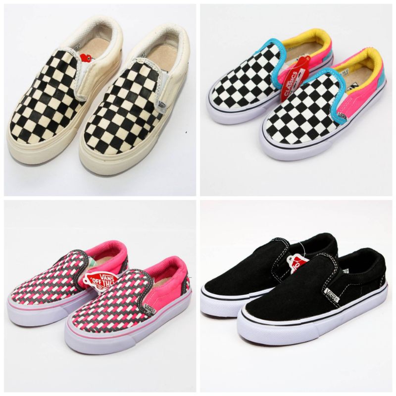 SEPATU ANAK VANS SLIP ON KIDS UKURAN 16-35