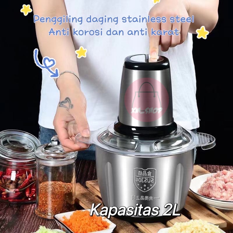 BLENDER DAGING PREMIUM QUALITY MESIN PENGGILING MULTI FUNGSI STAINLESS ANTI KARAT MEAT GRINDER