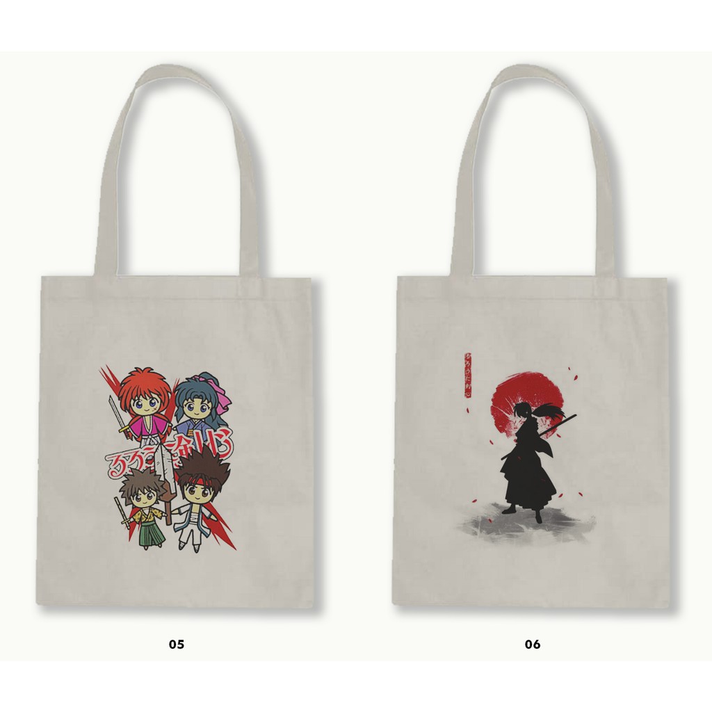 TOTE BAG BLACU - SAMURAI X (RUROUNI KENSHIN)