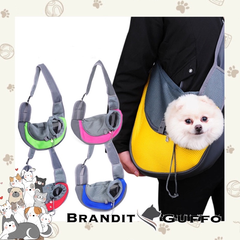 tas selempang pet carrier 600d tas gendong anjing dog cat kucing hewan