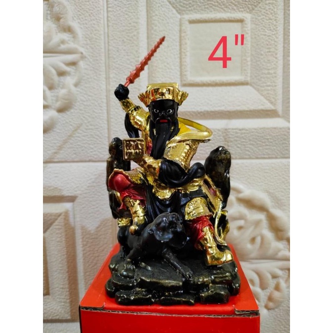 patung dewa han tan kong / tio guan suei - fiber - 4 inch