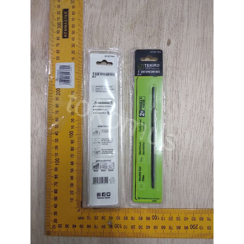 TEKIRO KIKIR GERGAJI KAYU SEGITIGA 4 INCHI-SLIM TAPER FILES