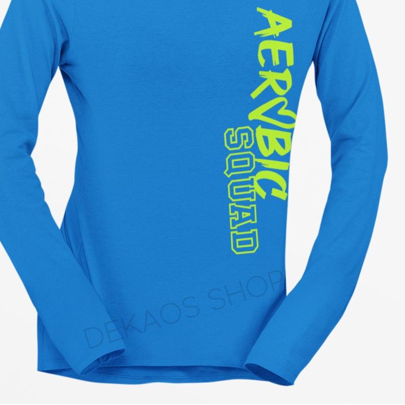 BAJU AEROBIC WANITA / KAOS AEROBIC WANITA / KAOS SENAM ZUMBA LENGAN PANJANG / SETELAN ZUMBA / BAJU A