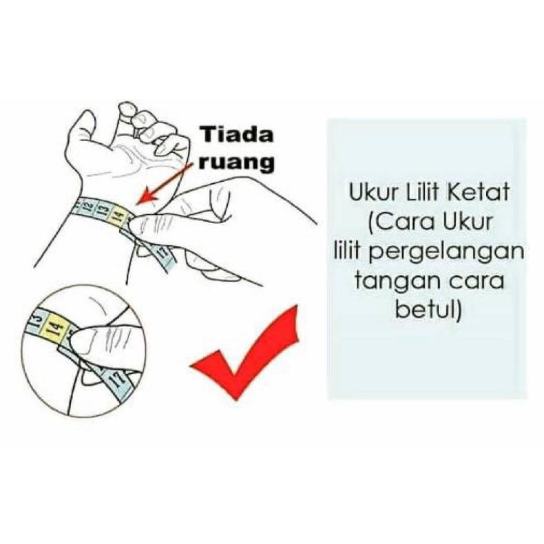 Gelang Tali Kawat Waterproof Anti Air Serut Bisa Request Size (Bayi, Anak & Dewasa) Untuk Charm Lion