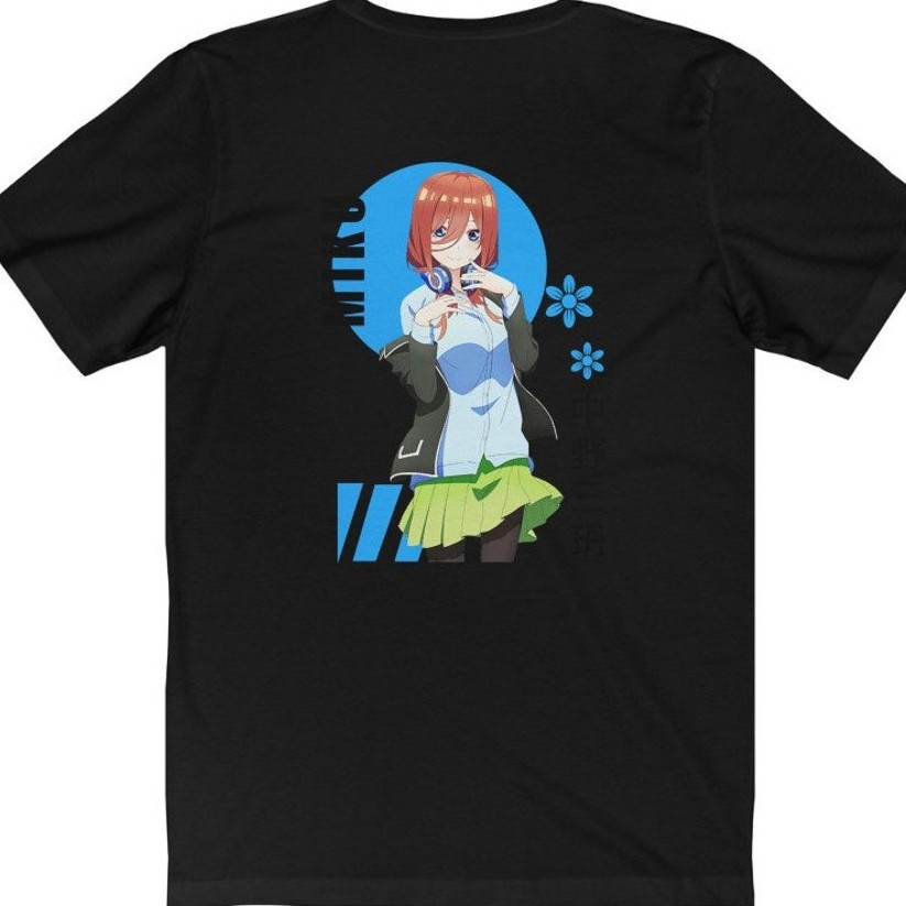 Tshirt Miku Nakano Kawaii Go-5-toubun no Hanayome Anime Manga Premium