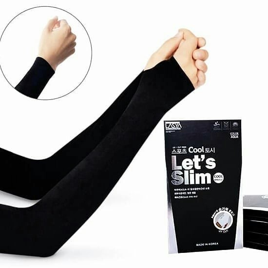 Manset Tangan Pria Letslim Original 1 Pasang Arm Sleeves Anti UV Matahari