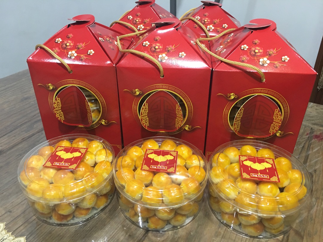 [5pcs] Box Imlek / Hampers Toples / Dus Kue Kering / Model Tandu