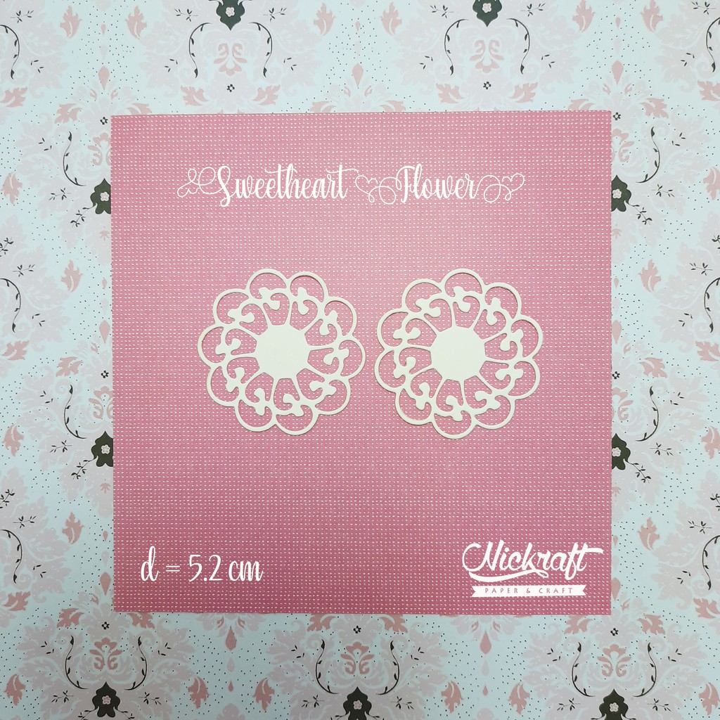 

SWEETHEART FLOWER - Bahan Scrapbook Label Bunga Doily