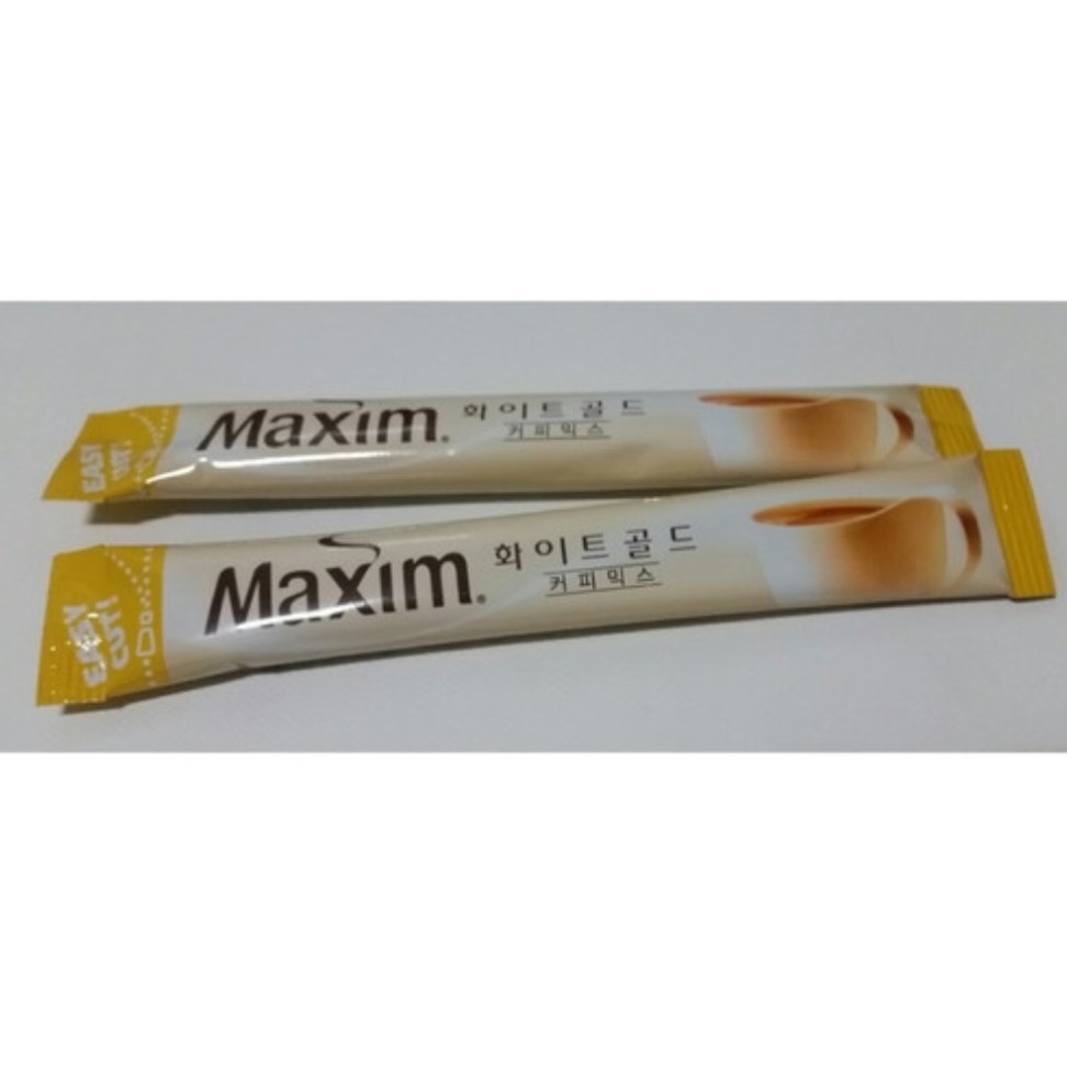 

Maxim coffee korean instant mix white gold Isi 20pcs