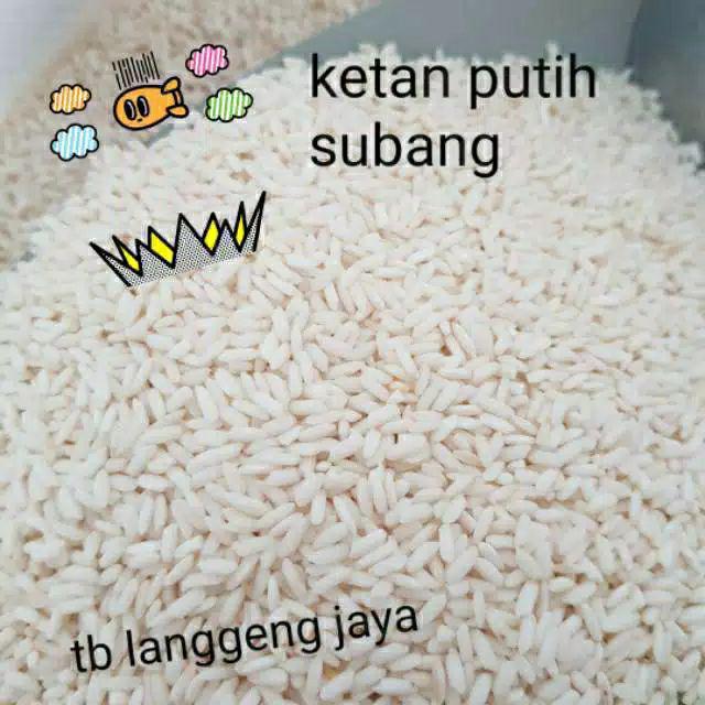 Gosend Ketan Putih Lokal Ketan Paris Thailand 1kg 1 Liter Indonesia