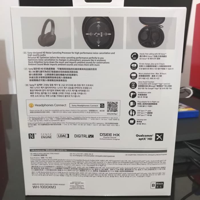 Sony WH 1000XM3   WH1000XM3   WH 1000X M3 Bluetooth Headphone