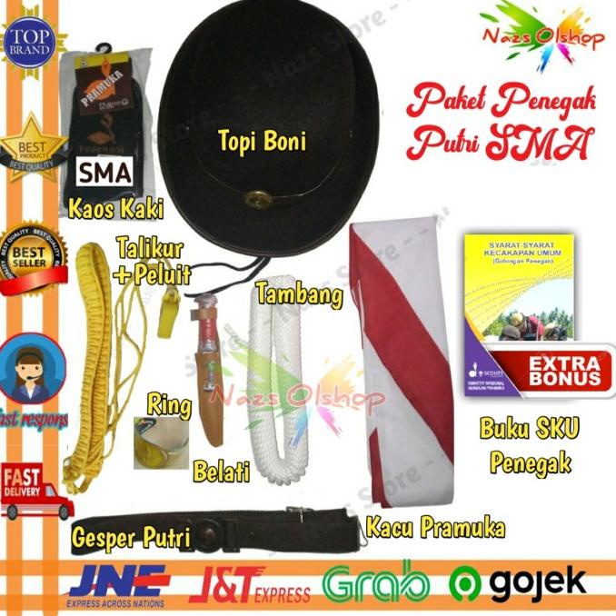 Paket Atribut Perlengkapan Pramuka Penegak Putri Tingkat SMA