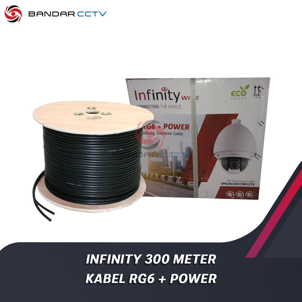 KABEL RG6 + POWER INFINITY 300 METER