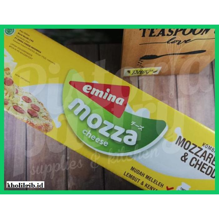 

Ujekujek- Emina Mozzarella & Cheddar Cheese Block (Repack 400Gr) -Original.