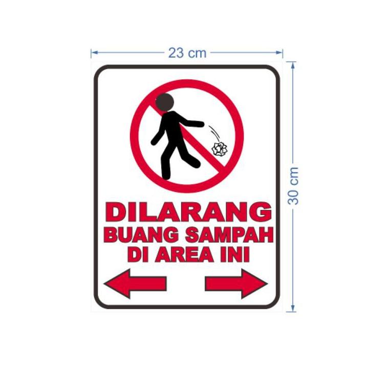 

(L8Y1) ⭐️ STIKER DI LARANG BUANG SAMPAH DI AREA INI //Stock@banyak