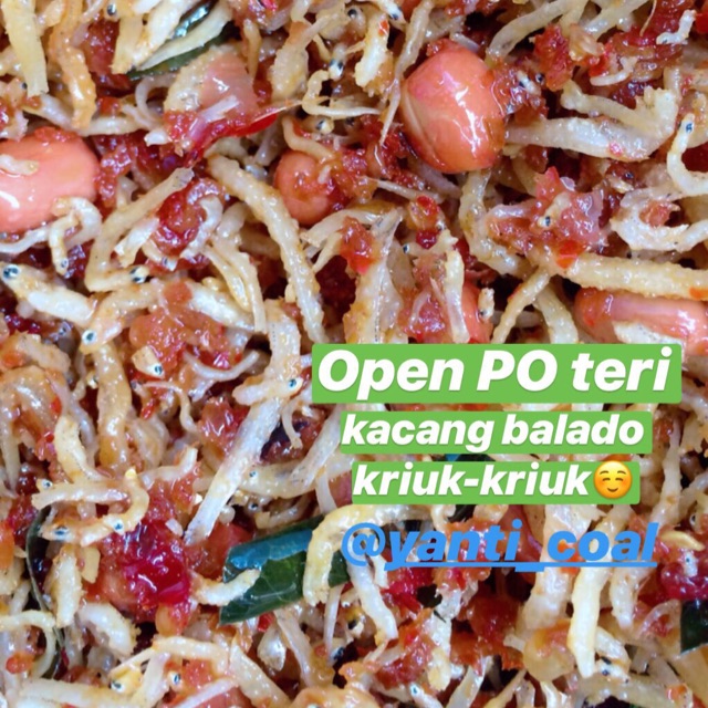 

Teri kacang balado 250 Gr