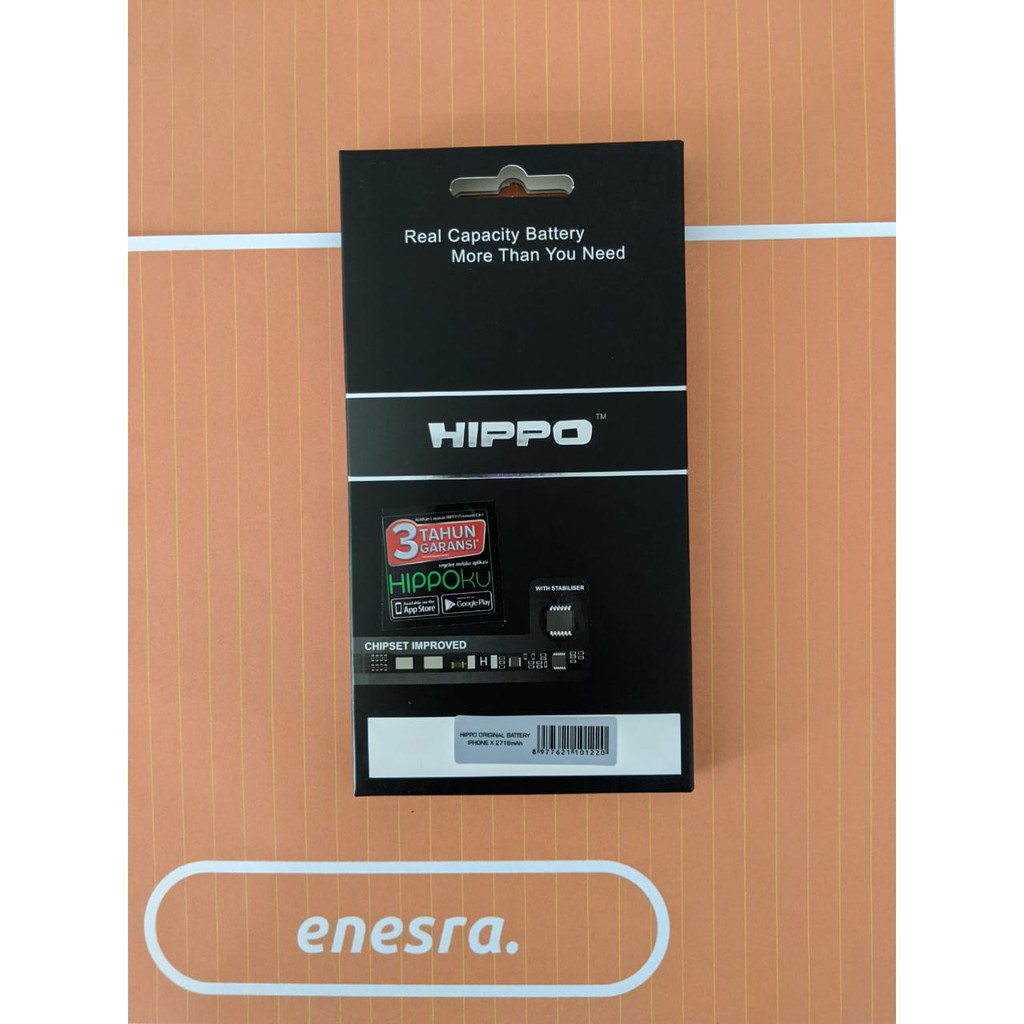 Baterai iPhone X HIPPO 2716mAh